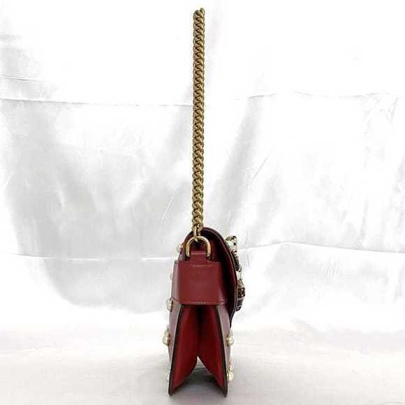 Gucci Broadway 2way Bag Leather Red Bee - Picture 4 of 10